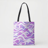 Violette Wellenmuster Tasche (Vorderseite)
