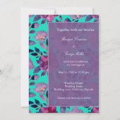 violette Wildblume Einladung (Vorderseite)