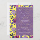 violette Wildblume Einladung (Vorderseite)