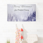 Violette Winterlandschaft Schnee Banner (Insitu)