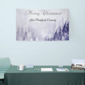Violette Winterlandschaft Schnee Banner (Messeveranstaltung)