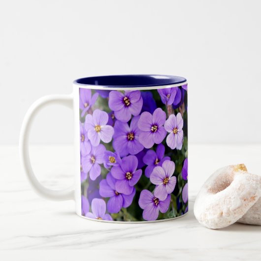 Violette Zweifarbige Tasse (Mit Donut)