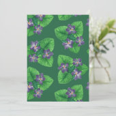 Violetten auf Smaragdgrün (Stehend Vorderseite)