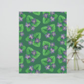 Violetten auf Smaragdgrün (Stehend Vorderseite)