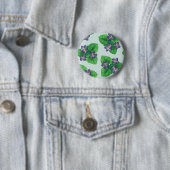 Violetten auf Smaragdgrün Button (Beispiel)