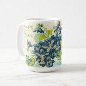 Violetten für alte Erinnerungen Kaffeetasse (Vorderseite Links)