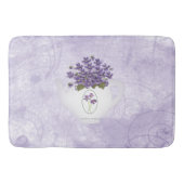 Violetten im Teekessel Badematte (Vorderseite)