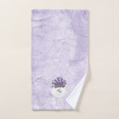 Violetten im Teekessel Badhandtuch Set (Handtuch)