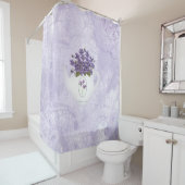 Violetten im Teekessel Duschvorhang (Beispiel)