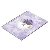 Violetten im Teekessel Notizblock (Linke Seite)