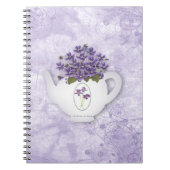 Violetten im Teekessel Notizblock (Vorderseite)