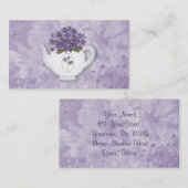 Violetten im Teekessel-Visitenkarte Visitenkarte (Vorne/Hinten)