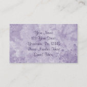 Violetten im Teekessel-Visitenkarte Visitenkarte (Rückseite)