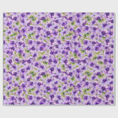 Violetten im Vollblut Geschenkpapier (Flach)