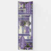 Violetten in einem Mondglück Banner (Vertikal)