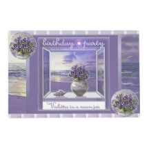 Violetten in einem Mondglück