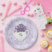Violetten in Teekopfplatten Pappteller (Party)