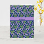 Violetten, Muttertag, schottisch-gälischer Gruß Karte (Gelbe Blume)