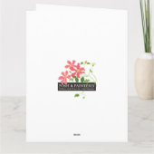 Violetten, Muttertagskarte, Spanischer Gruß Karte (Rückseite)