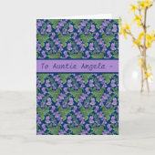 Violetten, Muttertagskarte zum Personalisieren Karte (Gelbe Blume)