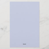 Violetten sind blau... briefpapier (Rückseite)