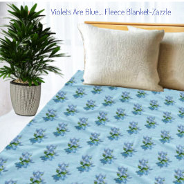 Violetten sind blau... fleecedecke