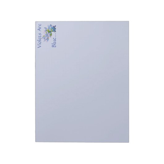 Violetten sind blau... notizblock (Rotiert)