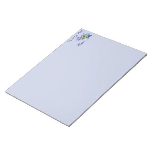 Violetten sind blau... notizblock (angewinkelt)