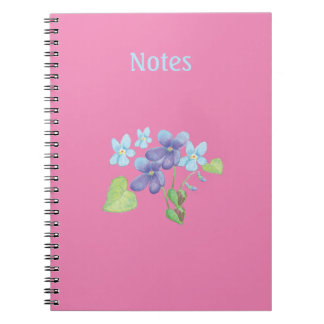 Violetten sind blau Personalisiert Pink Notizblock