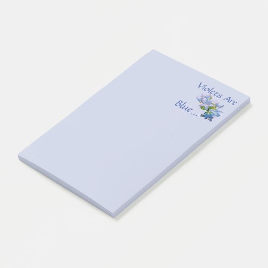 Violetten sind blau... post-it klebezettel (angewinkelt)