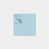 Violetten sind blau... Post-It Klebezettel (Vorderseite)