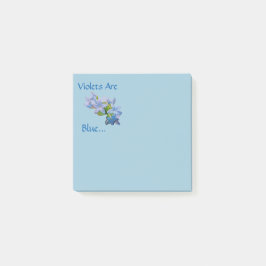 Violetten sind blau... Post-It Klebezettel