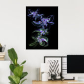 Violetten sind blau poster (Heimbüro)