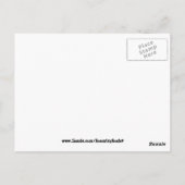 Violetten sind blau postkarte (Rückseite)