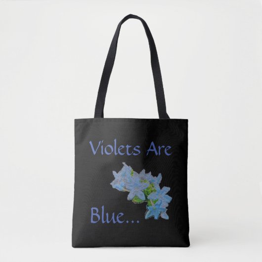 Violetten sind blau... tasche (Vorderseite)