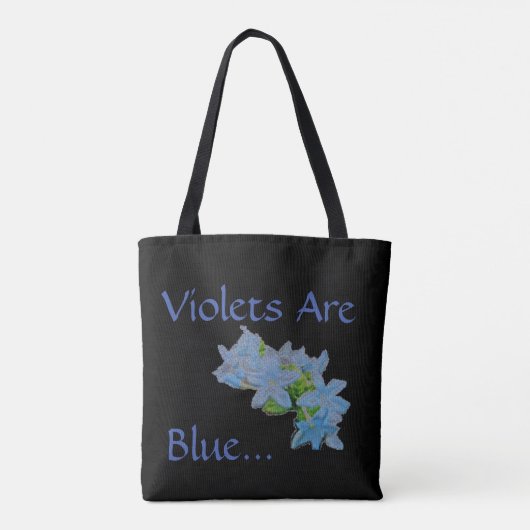 Violetten sind blau... tasche (Rückseite)