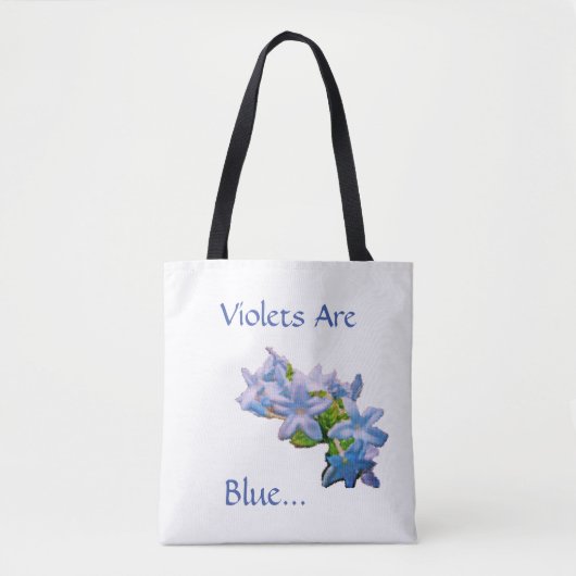 Violetten sind blau... tasche (Vorderseite)