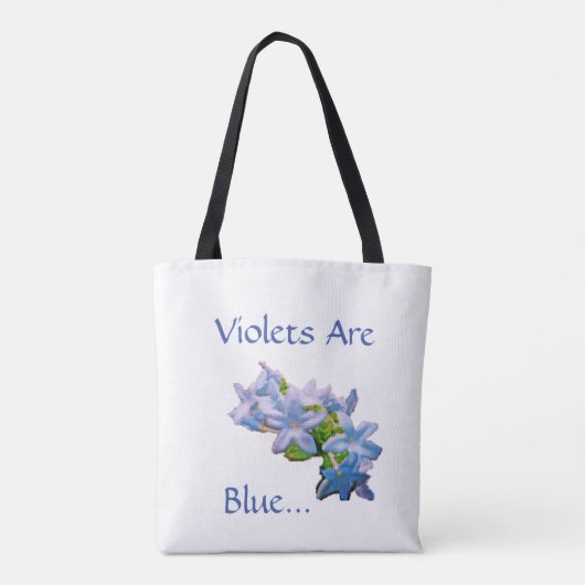 Violetten sind blau... tasche (Rückseite)