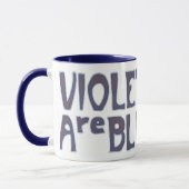 Violetten sind blau tasse (Links)