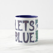 Violetten sind blau tasse (Zentrum)