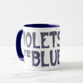 Violetten sind blau tasse (Vorderseite Links)