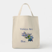 Violetten sind blau... tragetasche (Rückseite)