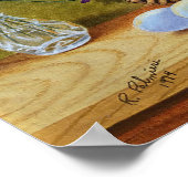 Violetten und Eierkörbe Poster (Ecke)