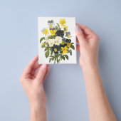 Violetten und Pansy Blume Botanische Kunst Flyer (Gruppe)