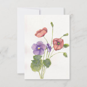 Violetten und Poppione Dankeskarte