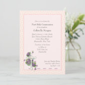 Violetten und religiöse Einladung (Stehend Vorderseite)