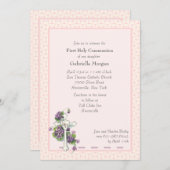 Violetten und religiöse Einladung (Vorne/Hinten)