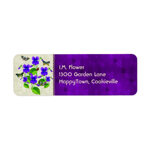 Violetten und Schmetterlinge (Vorne)
