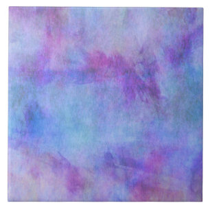 Violetter aquamariner lila Watercolor-Hintergrund Fliese