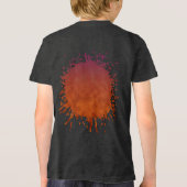 Violetter Aschenfall Tri-Blend Shirt (Rückseite)